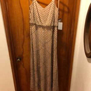 Adrianna Papell Embellished Blouson Gown T/P